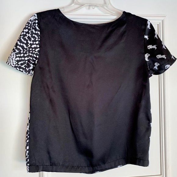 Tristan patterned short sleeve blouse - Picture 4 of 5